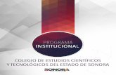 Programa Institucional del Colegio de Estudios Científicos y …estrategia.sonora.gob.mx/images/PSEEG/NormatividadPMP/... · 2017-01-09 · sustentada en un marco de valores; también