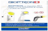 La luz BIOPTRON utiliza una combinación de longitudes de Onda de luz visible e infrarrojos consideradas beneficiosas para cl tratamiento de diver-SOS tipos de problemas y esiones.