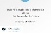 Interoperabilidad europea de la factura electrónicaeuroface.unizar.es/doc/20190111_oriolbausa_euroface.pdfLa EN16931 10 Número Título Estado EN 16931-1 Modelo semántico de datos