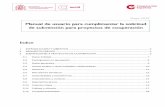 Manual de usuario para cumplimentar la solicitud de subvención para proyectos de ... · 2017-06-07 · antecedentes y el contexto y causas de la vulneración de derechos. Ilustración