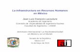 La Infraestructura en Recursos Humanos en Méxicowecmex.org.mx/presentaciones/2010_Nuclear_Power_Seminar... · 2012-09-20 · La Infraestructura en Recursos Humanos en México Juan