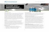 PACHER 300® - ferrocement.com.ar · PACHER 300® 6 La responsabilidad de F SA está limitada a la calidad del producto y no se responsabiliza del mal uso, aplicación o incorrecto