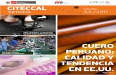 CUERO PERUANO: CALIDAD Yciteccal.itp.gob.pe/wp-content/uploads/2016/11/BOLETIN... · 2017-12-07 · CALIDAD DEL CUERO PERUANO PUEDE SATISFACER GUSTOS EN CALZADO DEL CONSUMIDOR DE