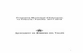 Ajuntament de Barberà del Vallès | - Programa …...de Coeducació impulsat des del programa municipal de polítiques per a l'equitat de gènere. • Durant el curs 2015-2016 se