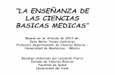 LA ENSEÑANZA DE LAS CIENCIAS BASICAS MEDICASuvsalud.univalle.edu.co/pdf/politica_formativa/memorias... · 2017-02-03 · apoyar: 1) El desarrollo de habilidades de razonamiento clínico.