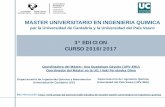 MASTER UNIVERSITARIO EN INGENIERIA QUIMICA...Comentarios sobre el modo de aplicarlo Expediente académico del título que le da acceso al programa SI 60 Otros méritos académicos