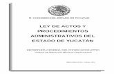 LEY DE ACTOS Y PROCEDIMIENTOS ADMINISTRATIVOS DEL ley de actos y procedimientos administrativos del