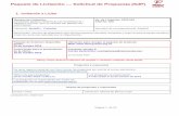 Paquete de Licitación Solicitud de Propuesta (SdP) · Paquete de Licitación — Solicitud de Propuesta (SdP) Licitación No: 2020-019 Página 3 de 20 confidencial en relación a