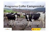 Programa CoRe Campoastur - Instituto Nacional de Investigación … · 2015-04-21 · - Monitorización del desarrollo de la recría (PV y GMD) - Valoración de la calidad de la transferencia