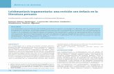 Leishmaniasis tegumentaria: una revisión con énfasis en la … · a ubicarse en la piel y el complejo de leismania brazilensis con tendencia a invadir mucosas, especies agrupadas