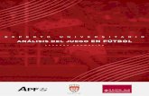 Guía II promociónfutbolpf.org/.../uploads/2018/09/2-Curso-Analisis-Juego.pdf · 2018-09-16 · 6.- LUGAR DE CELEBRACIÓN El II Curso de Experto Universitario en Análisis del Juego