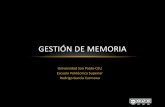 GESTIÓN DE MEMORIA · 2019-11-11 · OBJETIVOS SISTEMAS OPERATIVOS Gestión de Memoria 2 • Conocer las características de la memoria principal y la forma en la que los procesos