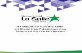 EP-LEP - Bachillerato y Licenciatura en Educación ...especializados en la atención de los(as) niños(as) de 0 a 6 años, propiciando de esta manera, el mejoramiento del sistema educativo