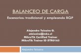 BALANCEO DE CARGA - MikroTik · BALANCEO DE CARGA Alejandro Teixeira Alejandro Teixeira G. ateixeira@mkx.cl MikroTik Certified Trainer MikroTik Trainer ID #TR0163 Escenarios: tradicional