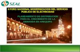 II FORO NACIONAL MODERNIZACION DEL SERVICIO PUBLICO DE ... · ii foro nacional modernizacion del servicio publico de electricidad planeamiento de distribucion para el crecimiento