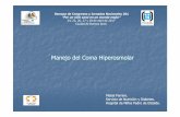 Manejo del Coma Hiperosmolar - SAP Manejo del Coma Manejo del Coma Hiperosmolar Hiperosmolar (HHS)(HHS)