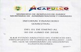 acapulco.gob.mx 2018-09-06 · construyendo el capulco gobierno municipal 201s - 2018 municipio de acapulco de juarez secretaria de administracion y finanzas informe financiero semestral