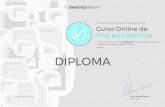 Fecha: DIPLOMA - SketchUp y Vray Cursos OnLine...SketchUpMadrid Este diploma certiﬁca que ha realizado el curso: con una duración toal de 30 horas, en la modalidad Online, impartido