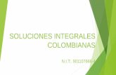 SOLUCIONES AMBIENTALES COLOMBIANAS · Obras Biomecánicas Auditorias e intervenciones ambientales Manejo y mejoramiento de suelos Jornadas ambientales y Ecológicas Tala y poda de