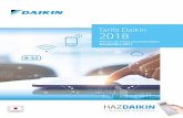 Tarifa Daikin 2018 · 2018-01-09 · SKY AIR / ROOF TOP Unidades de conductos de alta presión Combinaciones Twin, triple y doble Twin Roof Top 58 > 59 > 59 > DQGS-C / DQG-C / DQ-B