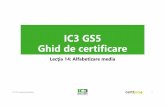 IC3 GS5 Ghid de certificare · 2019-11-19 · Obiectivele lecţiei •Caută articole într-un site web •Caută articole utilizând motoarele de căutare •Utilizează instrumentele