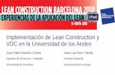Presentación de PowerPoint · 2018-05-10 · VDC en la Universidad de los Andes Juan Pablo Romero Cortés Ingeniero de Proyectos - Uniandes Universidad de los Andes Jose Luis Ponz