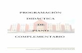 PROGRAMACIÓN DIDÁCTICA DE PIANO COMPLEMENTARIO2 conservatorio profesional de mÚsica de riveira programaciÓn didÁctica de piano complementario, curso 2018/ 2019