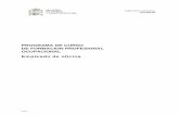 PROGRAMA DE CURSO DE FORMACION PROFESIONAL …sumaymas.es/site2013/certificados-profesionales/ADGA10.pdf · 2014-09-29 · 4 Zona equipada como oficina: mobiliario de oficina, archivadores,
