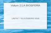 Volum 2:LA BIOSFERA · 2016-12-27 · plasma i nucli, i que és capaç de realitzar les tres funcions vitals. La cèl·lula eucariota és la unitat estructural i funcional de tots