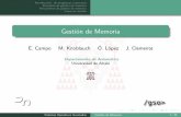 E.Campo M.Knoblauch Ó.López J.ClementeUniversidad de Alcalá Sistemas Operativos Avanzados Gestión de Memoria 1/36. Introducción: de programas a procesos Principios de gestión