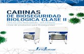 Ficha Técnica Cabinas de Bioseguridad Clase IIA2cabinadebioseguridad.com/bs/wp-content/uploads/2019/05/bioseguridad_clase-2-a2.pdfLas cabinas de Bioseguridad proporcionan protección