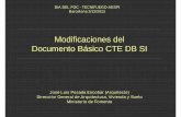 Modificaciones del Documento Básico CTE DB SI · 2015-05-06 · Modificaciones del Documento Básico CTE DB SI José Luis Posada Escobar (Arquitecto) Dirección General de Arquitectura,