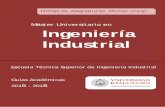 Máster Universitario en Ingeniería Industrial · MÁSTER UNIVERSITARIO EN INGENIERÍA INDUSTRIAL (CURSO 2015-2016) TECNOLOGÍA ELÉCTRICA . 1.- Datos de la Asignatura . Código