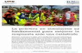 La práctica en simulacros es fundamental para mejorar la … · 2017-09-09 · el simulacro docente de catástrofes e incidentes de múltiples víctimas (IMV) más importante de