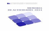 MEMORIA DE ACTIVIDADES 2014fundipp.org/wp-content/uploads/2015/03/memoria... · 2018-01-03 · lado y en colaboración con el Ayuntamiento de Santander, se viene desarrollando un