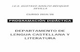 DEPARTAMENTO DE LENGUA CASTELLANA Y LITERATURA · IES G.A. BÉCQUER DEPARTAMENTO DE LENGUA CASTELLANA Y LITERATURA PROGRAMACIÓN DIDÁCTICA 2019/20 4 1.CUESTIONES GENERALES 1.0. MARCO