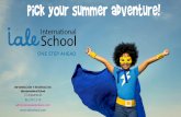 pick your summer adventure!...• Trucos de magia • Experimentos • Música • Manualidades Actividades incluidas: 560 € Opciones horarias 2 semanas 9.15 a 16.45 h con comida