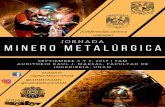  · 2019-08-29 · GENIER' i Conferencias, cursos y concurso ! JORNADA METALÚRGICA 4 Y 5, 2019 | 9AM AUDITORIO RAUL J. MARSAL, FACULTAD DE INGENIERÍA, UNAM Capítulo Minero UNAM