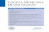GACETA MEXICANA DE ONCOLOGÍA V5 No 2 marzo-abril2006.pdf · Non Hodgkin’s lymphomas, cases of the Hospital Central Norte Pemex, experience with high doses of ifosfamide vs cyclo