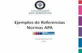 Ejemplos de Referencias Normas APA Forma de citar: Ejemplo obtenido del Manual de Publicaciones de la