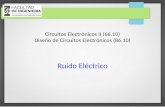 Circuitos Electrónicos IImaterias.fi.uba.ar/6610/Apuntes/Ruido_2019_1.pdf · Ruido Eléctrico •Definiremos Ruido como toda señal no deseada que existe en un circuito. •Existen