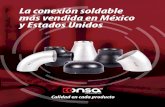 La conexión soldable más vendida en México y Estados Unidos · Conexiones CONSA es la conexión soldable más vendida en México y Estados Unidos, por su excelente desempeño y