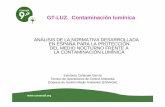 GT-LUZ. Contaminación lumínicaF1avate.pdf•Ley 34/2007, de 15 de noviembre, de calidad del aire y protección de la atmósfera, en la que se establecen los objetivos comunes a conseguir
