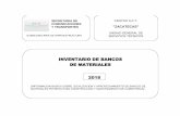 INVENTARIO DE BANCOS DE MATERIALES 2018 · centro s.c.t. "zacatecas" unidad general de servicios tÉcnicos inventario de bancos de materiales 2018 (informacion basica sobre localizacion