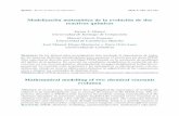 Modelización matemática de la evolución de dos reactivos químicos · 2019-07-09 · 148 Modelización matemática de la evolución de dos reactivos químicos Teresa F. Blanco,