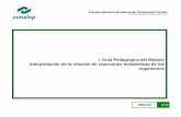 I. Guía Pedagógica del Módulo Interpretación de la relación de … · 2019-08-27 · Interpretación de la relación de reacciones metabólicas de los organigramas IRMO-03 2/120