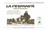 I MARCHA DE SENDERISMO DE “LA DESBANDÁ” 2017 I Marcha... · 2016-12-22 · I MARCHA DE SENDERISMO DE “LA DESBANDÁ” 2017 2 FEDERACIÓN ANDALUZA DE MONTAÑISMO – ÁREA DEPORTIVA