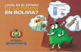 ¿CUÁL ES EL ESTADO DE LA DEUDA EN BOLIVIA? · saldo de la deuda externa se redujo significativamente. En 2005, el saldo de deuda externa era de USD4.059 millones, pero como resultado