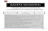 Gaceta Municipal Concejo 2015 GACETA #33 DE FECHA 5 DE ... Municipal 36.pdf · 1.- Pase de lista, declaratoria de quórum e instalación de la sesión 2.- Honores a la bandera. 3.-