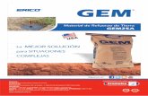 Distribuidor é importador de materiales eléctricos e iluminación - … · 2012-05-18 · El material de refuerzo de tierra (GEM) es un material conductor de gran calidad que resuelve